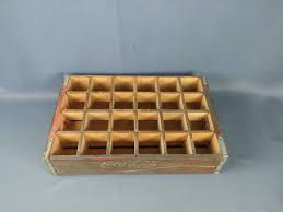 Coca-Cola Wooden Bottle Crate, 18.5" x 4" x 12", 24 Bottle ...