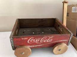 RARE - Vintage - Wooden Coca-Cola 32 Ounce Crate Wagon | eBay