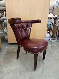 Cockfighting Chair Reupholstered in Vegan Leather at 1stDibs