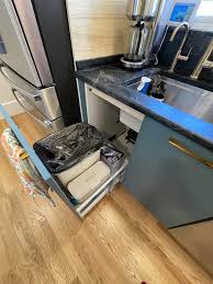 Adding pull out trash to a sink cabinet : r/ikeahacks