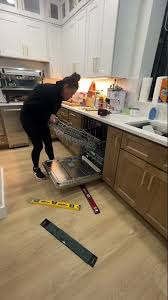 Installing the panels for our dishwashers! Appliances - YouTube