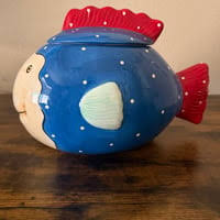 Vintage Coco Dowley Fish Cookie Jar | Mercari
