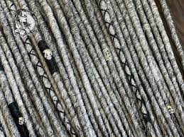 Salt and Pepper! Dreads for GRAY hair. Hand-mixed from grey ...