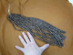 CB-2) 34 strands 4mm brown coconut heishi bead jewelry ...