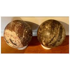 Pair Antique 19th century French Grand Tour Carved Hard Stone Marble . For Sale at Ruby Lane