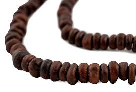 Cawwa Natural Seed Beads from Kenya 9mm African Brown Disk ...