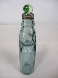 Glass Reproduction Codd Bottle Design Figural Owl Face Soda Bottle with Marble Stopper | EstateSales.org