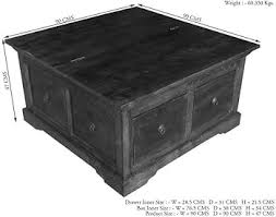 MASSIVMOEBEL24.DE Table Basse Inspiration Coffre - Bois ...