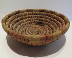 Vintage Coil Basket Excellent Earth Colours - Etsy