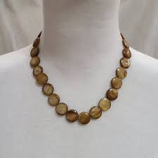 Vintage Coin Bead Necklace With Silver Tone Rose Clasp - Etsy