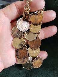 Foreign Coin Charm Bracelet w 16 Coins From 50's & 60's (1326) | eBay