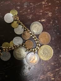 New Real Money Foreign Coins Bracelet with Tag | eBay