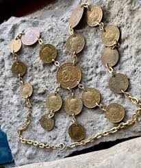 1960s 1970s Mexican Coin Vintage Necklace Coin Jewelry - Etsy