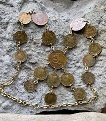 1960s 1970s Mexican Coin Vintage Necklace Coin Jewelry - Etsy New Zealand