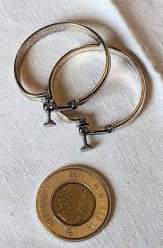 Napier Earrings Silver Plated Hooped Vintage - Etsy