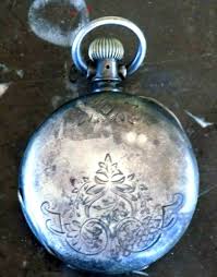 RARE ANTIQUE COIN SILVER HANDMADE POCKET WATCH CASE BLAUER ...