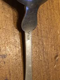 W & H Coin Silver Fiddle Back Spoon 5 1/2” Monogrammed The Bowl Has Dings | eBay