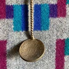 Little Spoon Made From Brazilian Coin and Tumbled Stone - Etsy