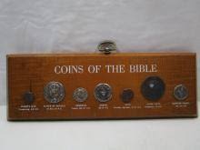 Sold at Auction: Lot Of Coins Of The Bible Wall Plaque