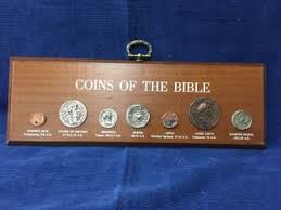 Ancient coins of the Bible 1969 wood plaque. for Sale in ...