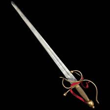 Toledo Spain Steel Twisted Wire Grip And Gaurd Sword