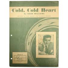 Vintage 1951 Sheet Music, "Cold, Cold Heart". For Sale at ...