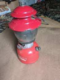 Vintage Red Coleman Camping Lantern Model 200A 1968 | eBay