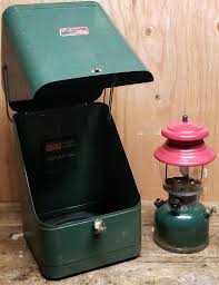 Vintage Coleman 200A 8/51 Red/Green Lantern With Green ...