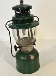 Vintage Coleman Lantern 242C Single Mantle Green Sunshine Pyrex 6 12 in United States