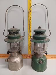 Sold at Auction: Pair of Coleman Gas Lanterns, Clear, f1 Complete,