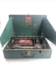 Vintage Coleman 425E Double Burner Gas Cook Camping Stove | eBay
