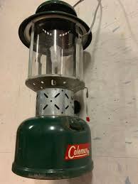 Vintage 1962 Coleman 220E Double Mantle Liquid Fuel Camping Lantern Green | eBay