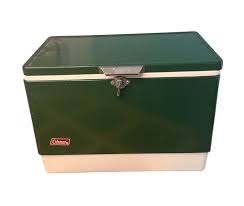 Coleman Green Metal Cooler ice chest 1983 vintage | eBay