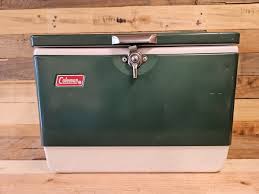 VINTAGE COLEMAN COOLER 28 QUART GREEN 5252-706 SNOW LITE W/ORIGINAL BOX | eBay