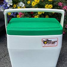 Vintage Coleman Oscar Cooler/white Cooler and Green Lid/oscar Cooler/picnic Cooler/1980's Oscar Cooler/travel Cooler/coleman - Etsy