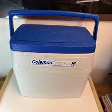 Vintage Coleman Personal 16 Cooler Blue | eBay