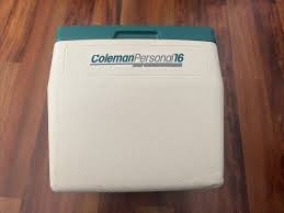 VINTAGE COLEMAN 5274 PERSONAL 16 COOLER W/CUP HOLDER LID ...