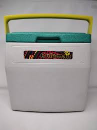 Vintage White Green Coleman 5274 Cooler 16 Quart Retro ...