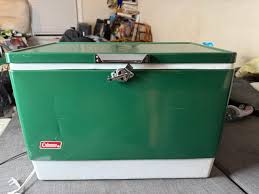 Vtg 1970s Large Coleman Green White Metal / | Mercari