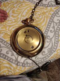 Vintage United Brass Pocket Watch Style Wall Clock 8 ...