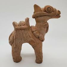 CAMEL Antique Handmade Folk Art Clay Figure Statue 4.5 ...