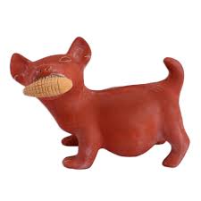 Ceramic Dog Sculpture Mexican Archaeology ... - Kiva Store