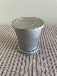 Vintage C.1910's Silver Plate Collapsible Shot Glass or Cup ...