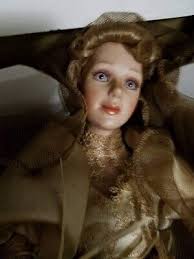 Jennifer Rose Bride Wedding Doll Sandra Kuck Hamilton Collection 18" Porcelain