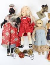 Quirky Curly Hair Clothespin Dolls with Swing - Set of 3 by ...