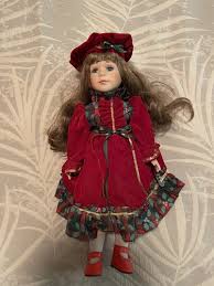 Vintage Porcelain Doll 16” - Holiday Collection, Beautiful ...