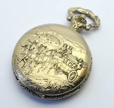 HORSE CARRIAGE SHIVAS QUARTZ POCKET WATCH | eBay