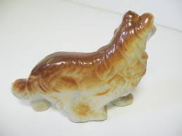 Collie Dog Figurine Japan Porcelain 4" Vintage | eBay