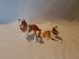 3 PCS BONE CHINA COLLIE FAMILY SET DOG FIGURINE | eBay