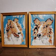 Vintage Midcentury COLLIE Lassie DOGS | Mercari